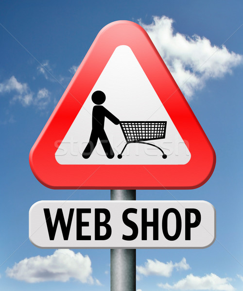 Internetowych sklep online sklepu celu Zdjęcia stock © kikkerdirk