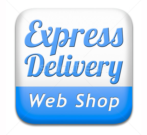 Express-Lieferung Web Laden Paket Versandkosten online Stock foto © kikkerdirk