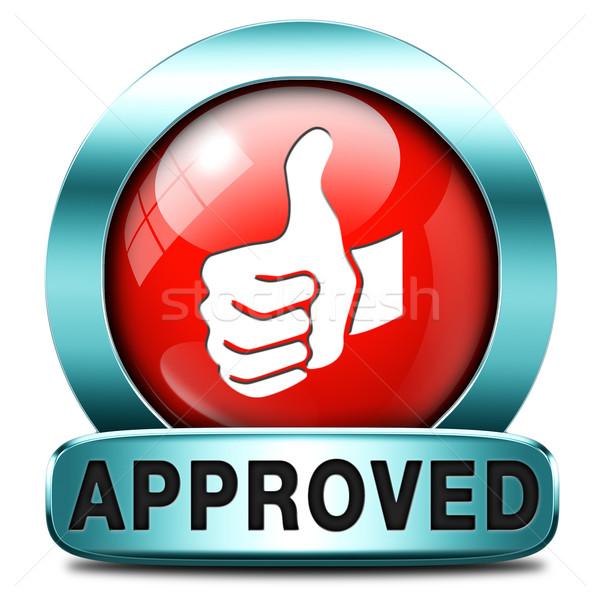 approved icon Stock photo © kikkerdirk