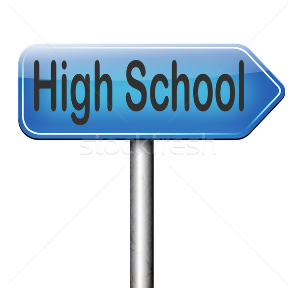 Middelbare school onderwijs keuze Zoek vinden goede Stockfoto © kikkerdirk