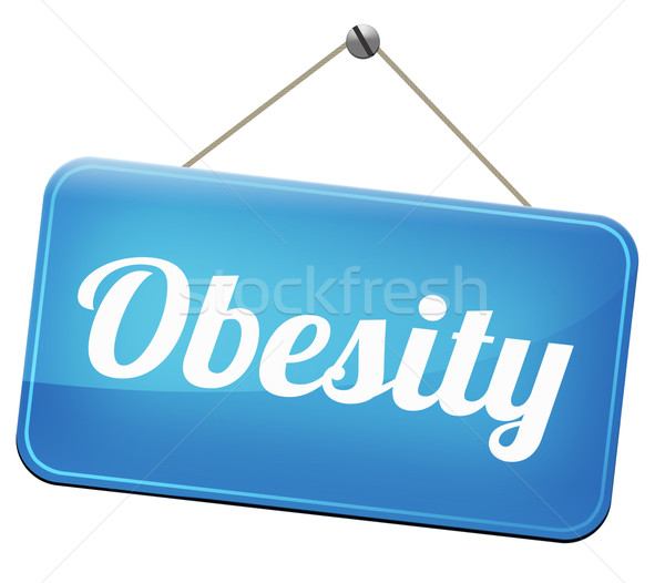 肥満 重量 肥満した 人 食べ 混乱 ストックフォト © kikkerdirk