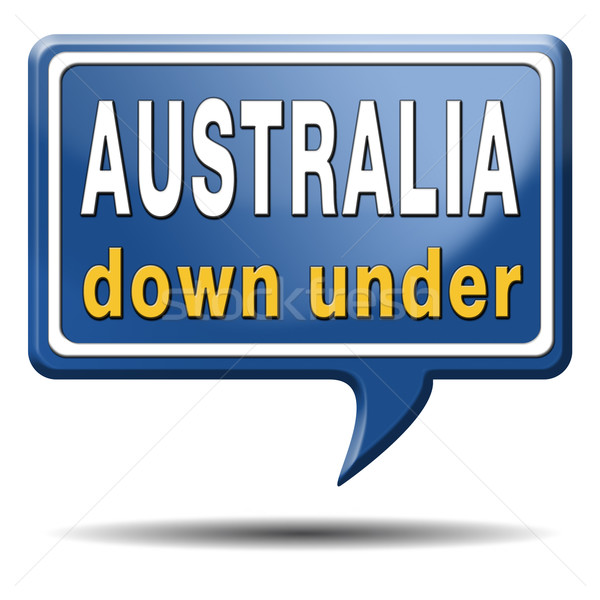 Австралия икона вниз континент туризма праздник Сток-фото © kikkerdirk