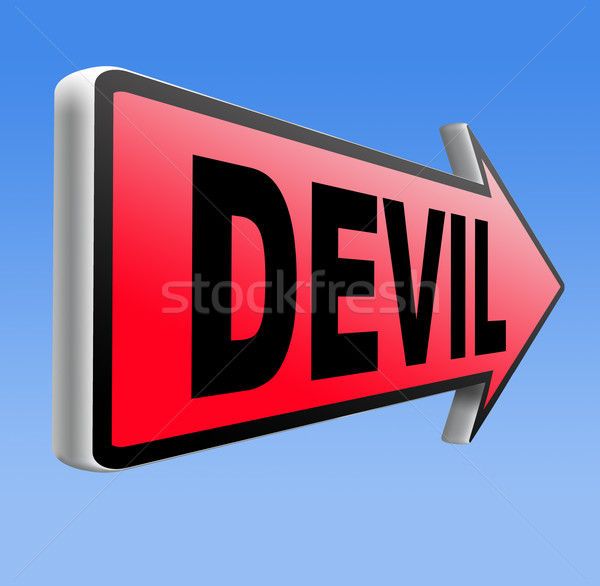 Diable tentation mal satan enfer [[stock_photo]] © kikkerdirk