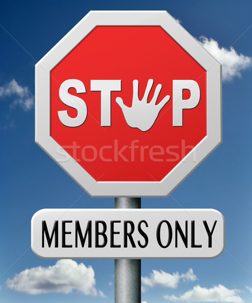 members only Stock photo © kikkerdirk