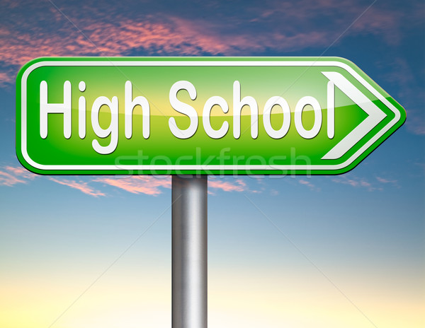 Middelbare school onderwijs keuze Zoek vinden goede Stockfoto © kikkerdirk