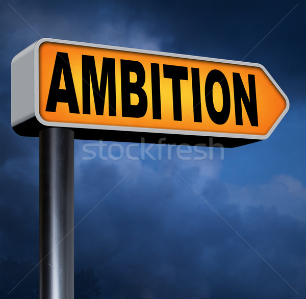 Foto stock: Ambição · conjunto · pessoal · carreira · pensar