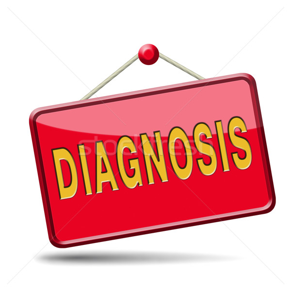 Diagnostic medical diagnostic opinie medic cere Imagine de stoc © kikkerdirk