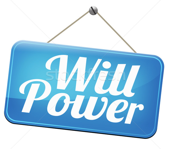 Stock photo: will power