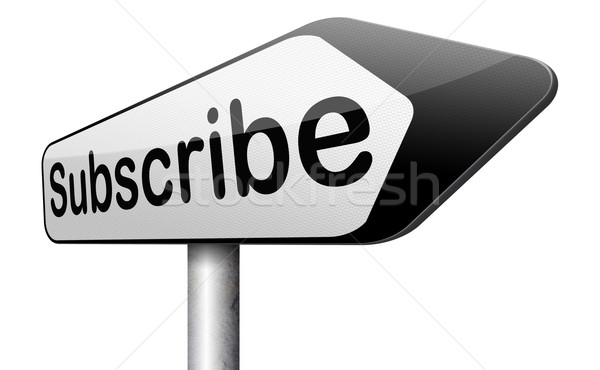 subscribe here Stock photo © kikkerdirk