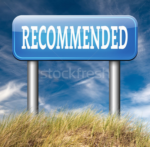 Topo qualidade produto recomendação assinar Foto stock © kikkerdirk