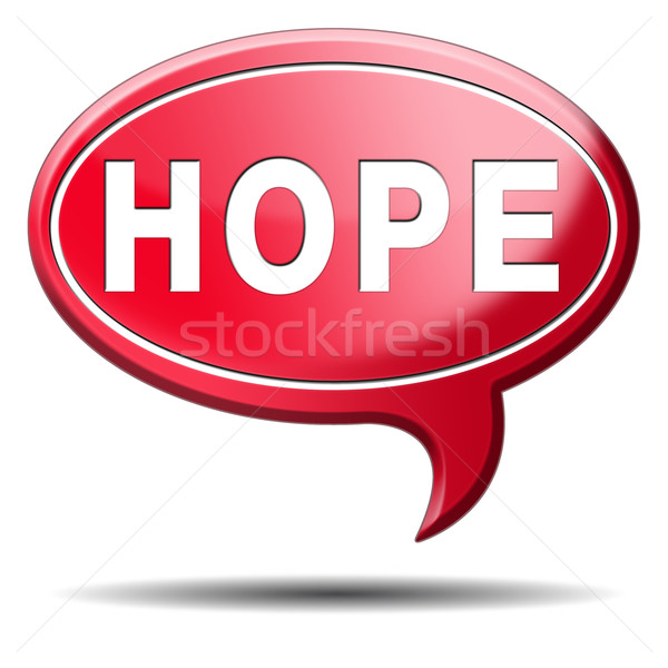 Speranţă buton luminos viitor plin de speranta cel mai bun Imagine de stoc © kikkerdirk