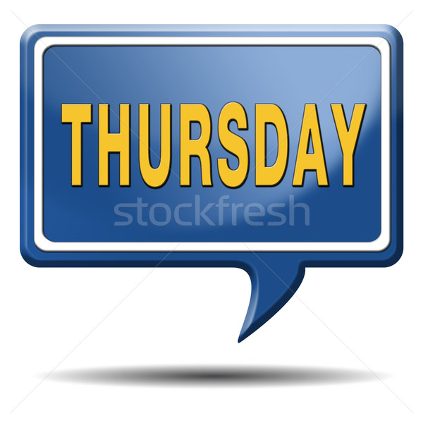 thursday Stock photo © kikkerdirk