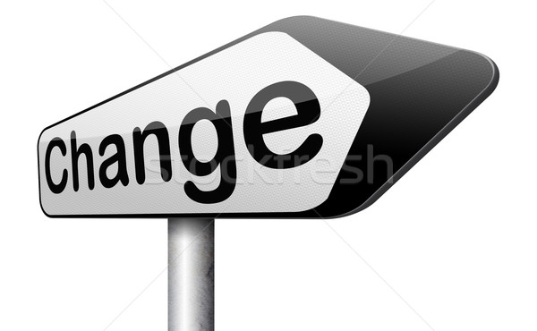 Stock photo: change ahead