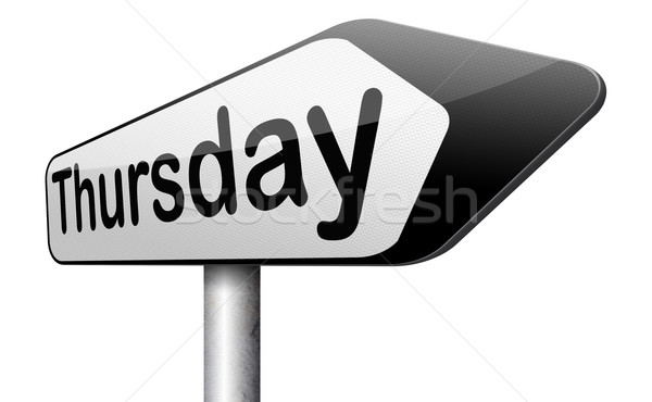 Thursday Stock photo © kikkerdirk