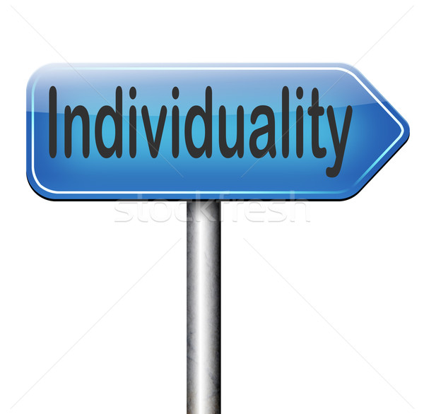 Individualiteit menigte verschillend uniek persoonlijkheid Stockfoto © kikkerdirk