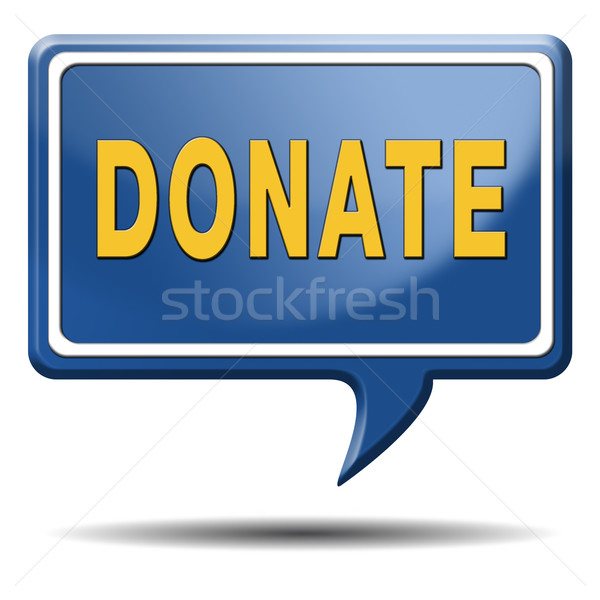 Spenden geben Nächstenliebe helfen Fonds Geld Stock foto © kikkerdirk