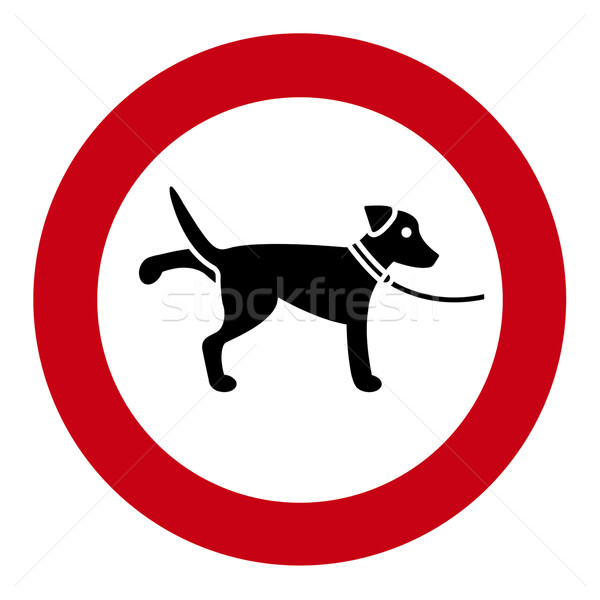 собака знак изображение красный щенков Сток-фото © Kirschner