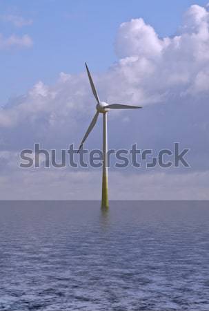 Stockfoto: Wind · generator · afbeelding · natuur · zee · oceaan