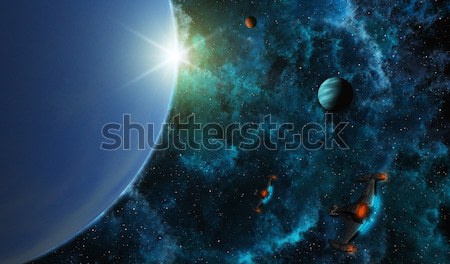 Starships in Deep Space Stock photo © Kirschner