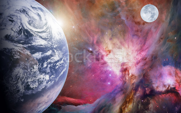 Planeten Erde Bild Erde Mond groß Natur Stock foto © Kirschner