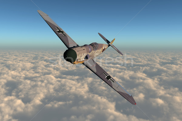 Levegő repülőgép kép világ háború égbolt Stock fotó © Kirschner