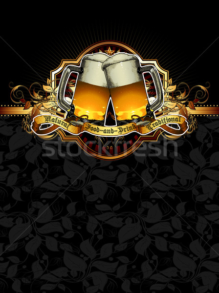 Foto stock: Cerveza · ilustración · útil · disenador · trabajo · bar