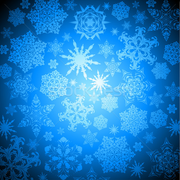 christmas snowflakes background Stock photo © kjolak