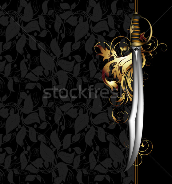 ornate frame with arms Stock photo © kjolak