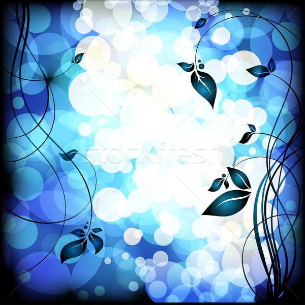 Kwiatowy ramki ilustracja przydatny projektant pracy Zdjęcia stock © kjolak