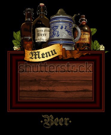 beer menu Stock photo © kjolak