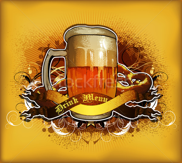пива иллюстрация полезный дизайнера работу Бар Сток-фото © kjolak