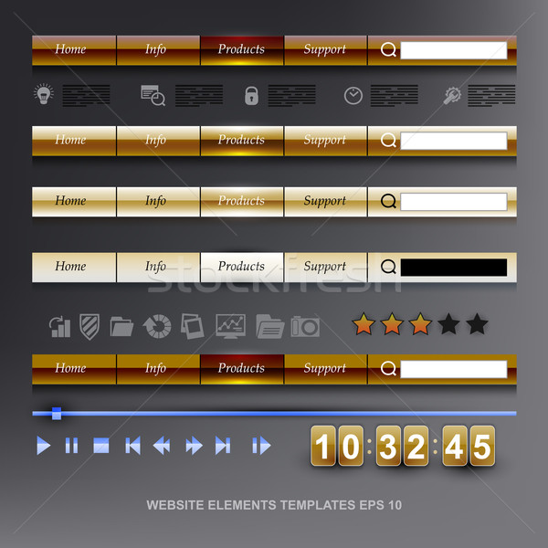 セット デザイン 要素 Webデザイン テンプレート モニター ストックフォト © kjolak