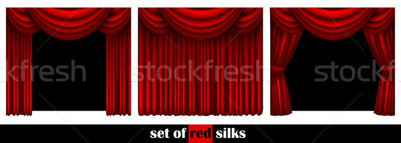 three theater curtain Stock photo © kjolak