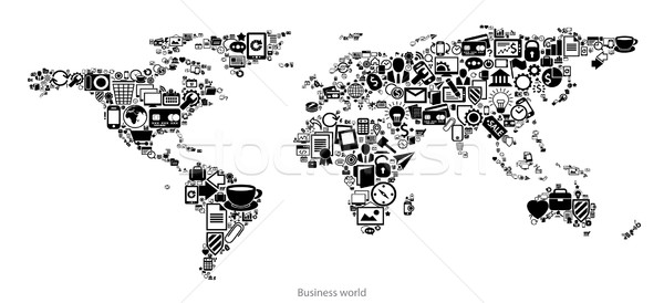 map of business world Stock photo © kjolak