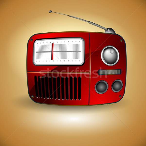 old FM radio icon Stock photo © kjolak