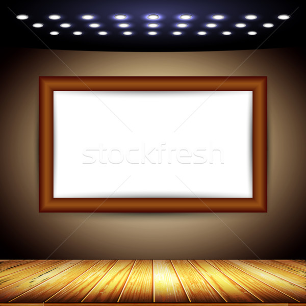 Interior room with a screen Stock photo © kjolak