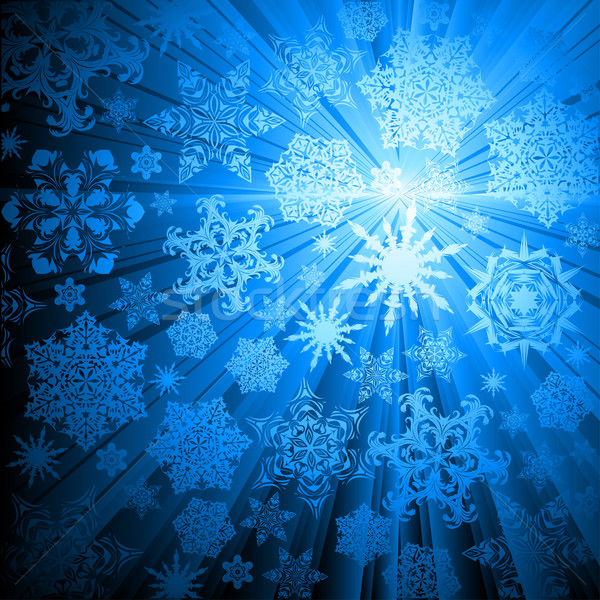 christmas snowflakes background Stock photo © kjolak