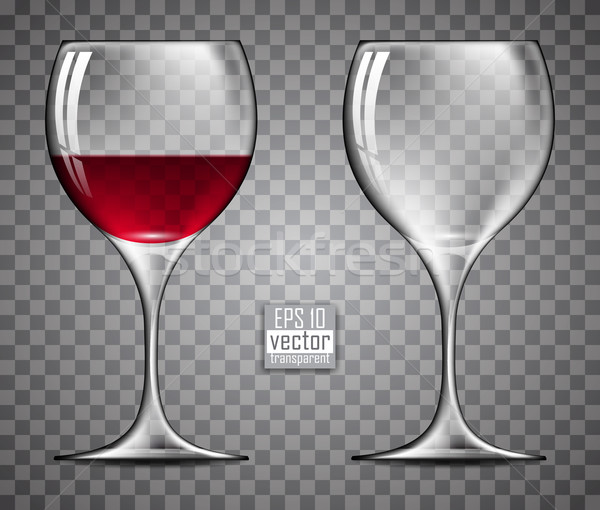 two glasses of wine Stock photo © kjolak