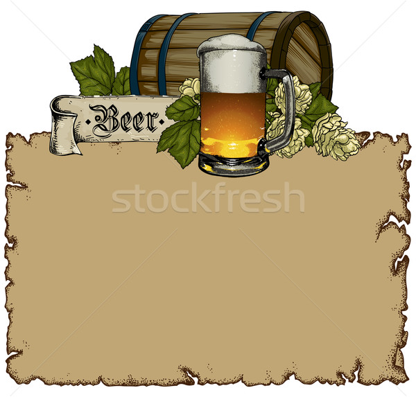 Stock photo: beer background