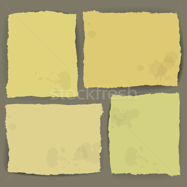 ragged paper design vector Stock photo © kjolak
