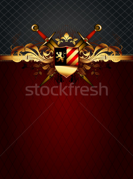 ornate frame with arms Stock photo © kjolak