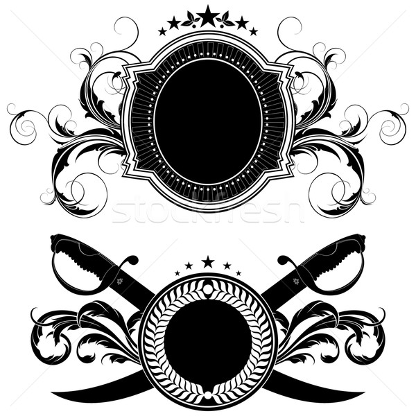 set of ornamental elements Stock photo © kjolak