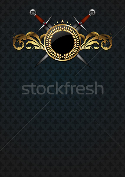 ornamental shield with arms Stock photo © kjolak
