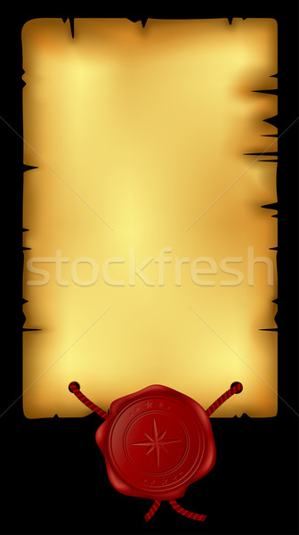 Kâğıt balmumu mühürlemek örnek yararlı tasarımcı Stok fotoğraf © kjolak