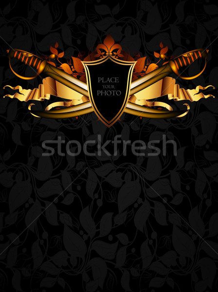 ornamental shield with arms Stock photo © kjolak