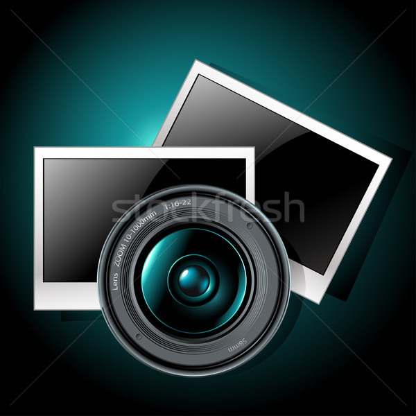 lens with photo frames Stock photo © kjolak