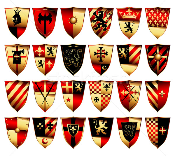 medieval set Stock photo © kjolak
