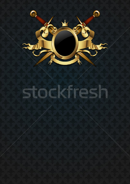 ornamental shield with arms Stock photo © kjolak