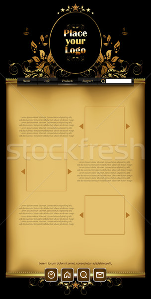 web site template Stock photo © kjolak