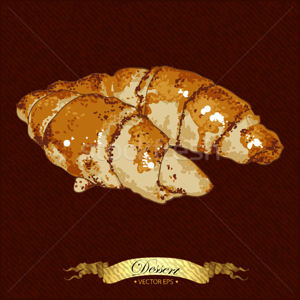 pastries croissant Stock photo © kjolak